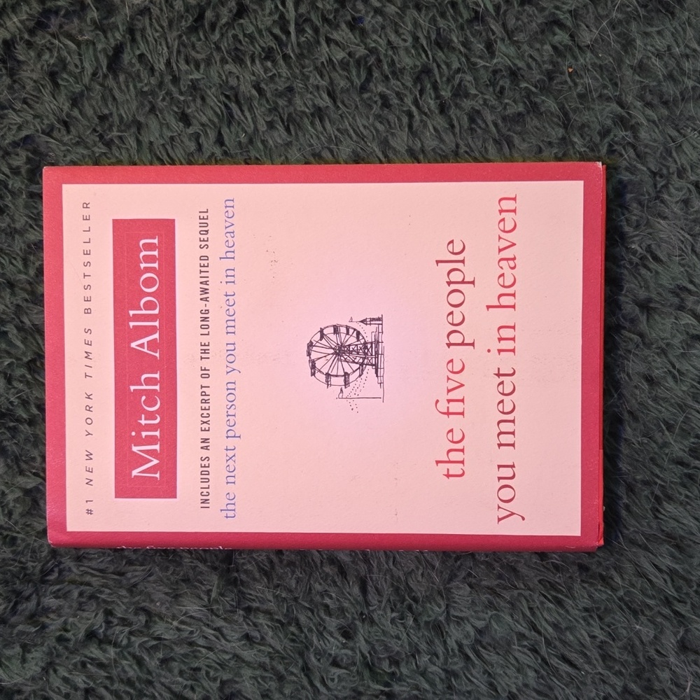 'the five people you meet in heaven' hardcover book